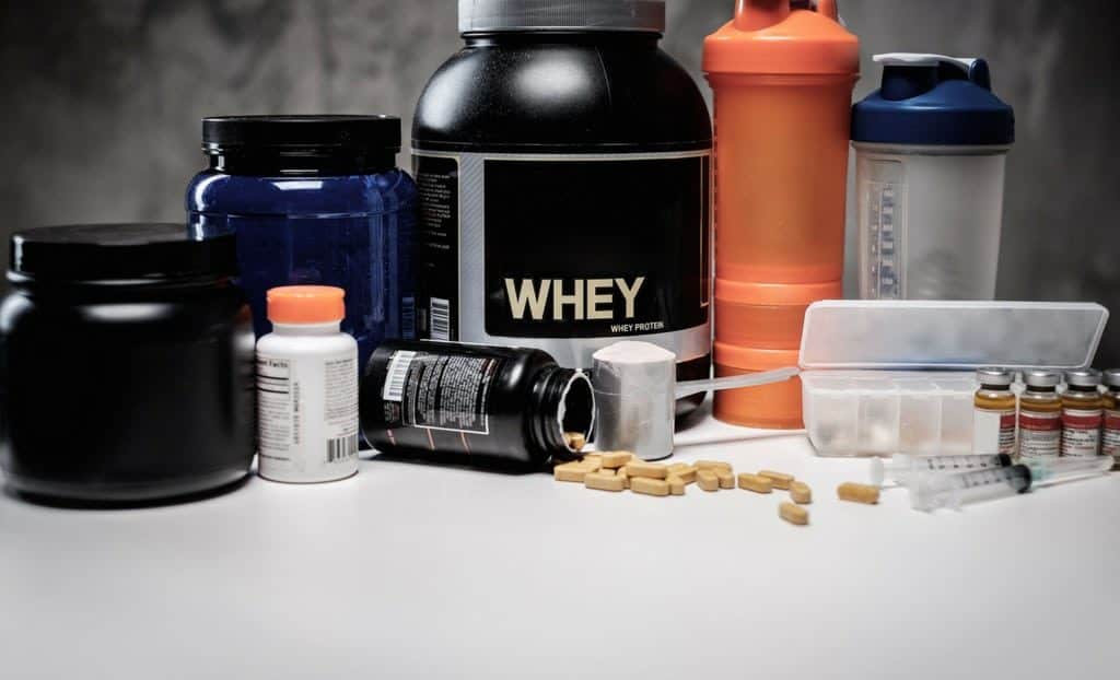 whey and supplements