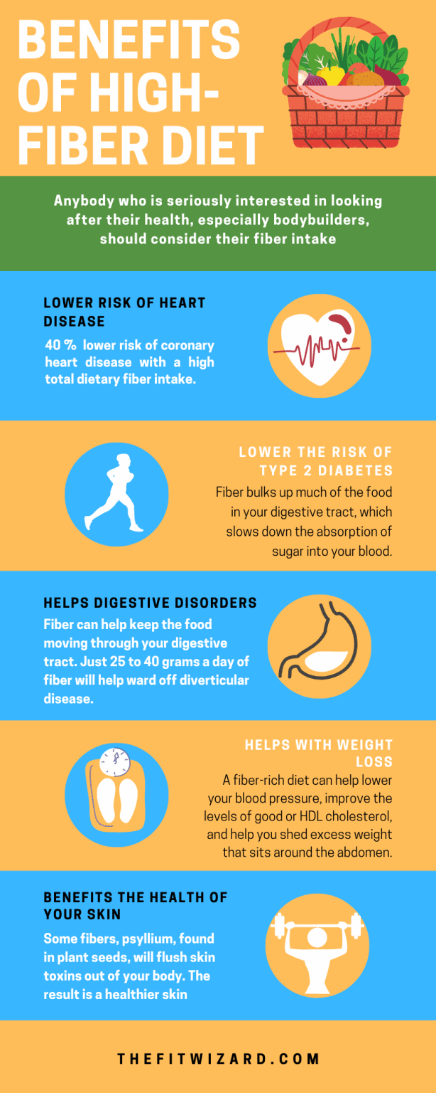 High Fiber Diet for Bodybuilders- Infographics